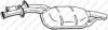 BOSAL 175-005 Middle Silencer